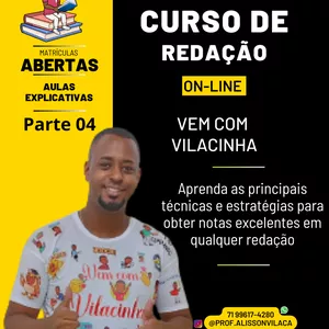 Imagem de capa para o Curso online Video 04 - Análise de texto e Exemplo de Modelo de Redação para Concursos e Vestibulares