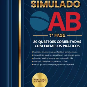 Imagem de capa para o Curso online SIMULADO OAB COM EXEMPLOS PRÁTICOS 