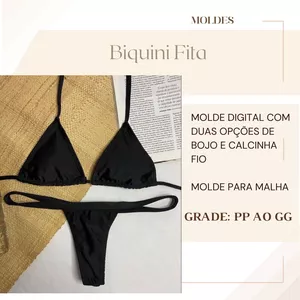 Imagem de capa para o Ebook Molde Biquini Fita