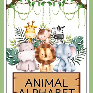 Cover image for Ebook Animal Alphabet Coloring Booklet 
