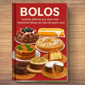 Imagem de capa para o Ebook E-book Bolos com Alma