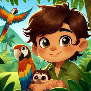 Imagen de portada para Ebook "Las Aventuras de Santiago en la Selva Peruana"