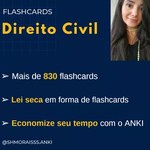 Imagem de capa para o Curso online Flashcards Direito Civil - Avulso (atualização por 1 ano)