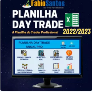 Imagem de capa para o Curso online Kit Planilhas Day Trade Anual 2022/2023 com Controle de Imposto de Renda 2022/2023 + 7 Bônus