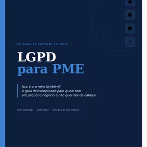 Imagem de capa para o Ebook LGPD Simplificada para PMEs: Guia Prático e Eficaz