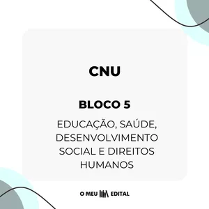 Imagem de capa para o Ebook OMeuEdital: CNU - Bloco 5 (Educação, Saúde, Desenvolvimento Social e Direitos Humanos)