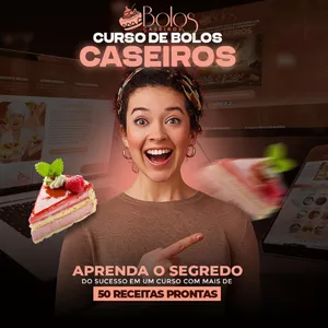 Imagem de Curso Bolos Caseiros  criado por Thiago Marketing na hotmart