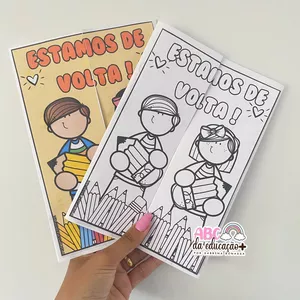 Imagem de capa para o Ebook Lapbook Volta às Aulas