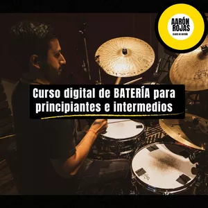 Imagen de portada para Curso online Curso digital de batería para principiantes e intermedios.
