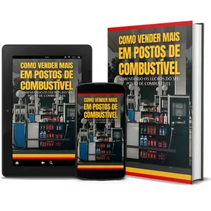 Imagem de capa para o Ebook Como Vender Mais em Postos de Combustivel