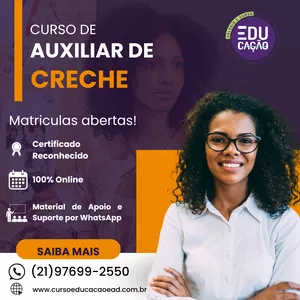 Imagem do curso Curso Online de Auxiliar de Creche