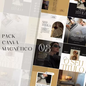 Imagem de capa para o Curso online Pack Canva Magnético