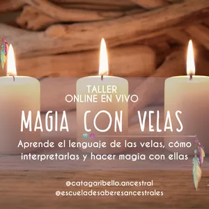 Imagen de portada para Curso online TALLER "MAGIA CON VELAS" Aprende el lenguaje de las velas, cómo interpretarlas y hacer magia con ellas 
