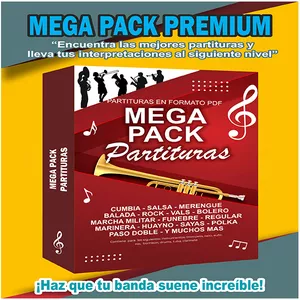 Imagen de portada para Ebook MEGA PACK PARTITURAS 
