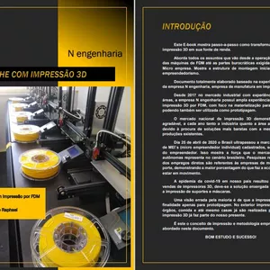 Imagem de capa para o Ebook Trabalhe com impressão 3D