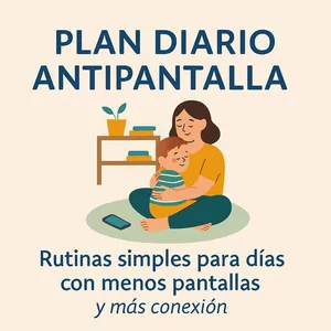 Imagen de portada para Curso online Plan Diario Antipantalla – Rutinas simples para días con menos pantallas (y más conexión)