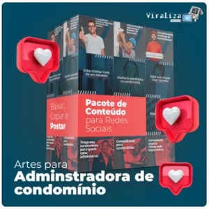 Imagem de capa para o Curso online Pack com 200 Artes de Redes Sociais para Administradora de Condomínio + Bônus