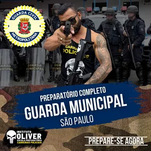 Imagem do curso 👮‍♂️GUARDA MUNICIPAL de  São Paulo SP👮‍♂️ GCM SP - Instituto Óliver