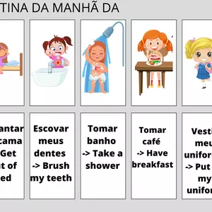 Imagem de capa para o Ebook Amigo da rotina matinal para crianças!