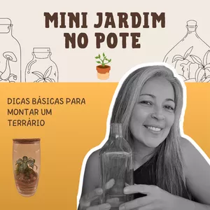 Imagem de capa para o Curso online mini jardim no pote