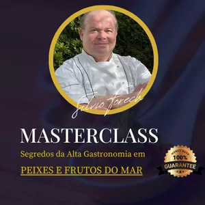 Imagem de capa para o Curso online Masterclass Exclusiva: Descubra Agora a Alta Gastronomia com Peixes e Frutos do Mar