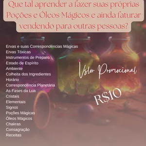 Imagem de capa para o Ebook Poções e Óleos Mágicos