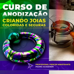 Imagem do curso ANODIZAÇÃO - Criando Piercings Coloridos e Seguros. 