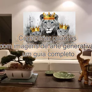 Imagem de capa para o Ebook Guia Passo a Passo: Como Fabricar Placas Decorativas com Imagens Generativas