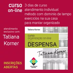 Imagem de capa para o Curso online Organizar On-Line a Despensa