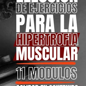 Imagen de portada para Curso online ELECCION DE EJERCICIOS PARA LA HIPERTROFIA MUSCULAR