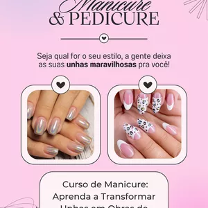 Imagem de capa para o Ebook  Curso de Manicure: Aprenda a Transformar Unhas em Obras de Arte 