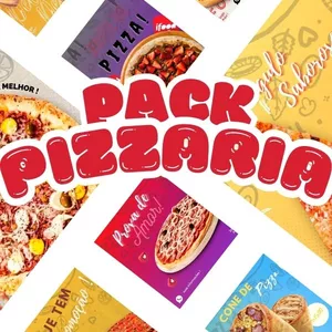 Imagem de capa para o Ebook PACK CANVA PIZZARIA- ARTES PRONTAS E EDITÁVEIS +200