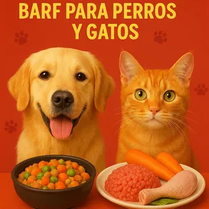 Imagen de portada para Ebook +200 RECETAS BARF PARA PERROS Y GATOS