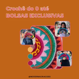 Imagem de capa para o Curso online Crochê do 0 até BOLSAS EXCLUSIVAS