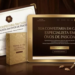 Imagem do curso ESPECIALISTA EM OVOS DE PÁSCOA ARTESANAIS