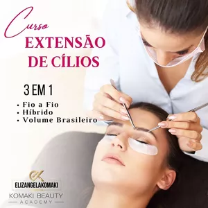 Imagem de capa para o Curso online Extensão de Cílios 3 Técnicas