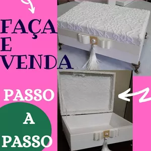 Imagem de capa para o Curso online como pintar caixa de  mdf -aula de artesanato -  MADRINHA DE CASAMENTO 