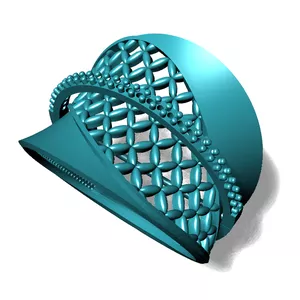 Imagem de capa para o Curso online ANEL LUXO Arquivo para impressão 3D. Formato STL