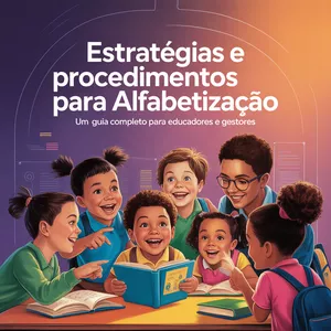 Imagem de capa para o Ebook Estratégias e Procedimentos para Alfabetização: Um Guia Completo para Educadores e Gestores