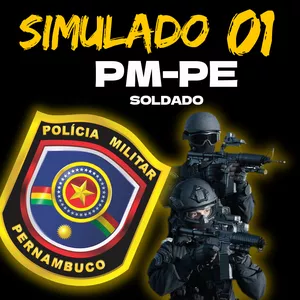 Imagem de capa para o Ebook Simulado 01 | PM-PE