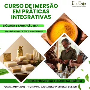 Imagem de capa para o Evento presencial Curso de Imersão em Práticas integrativas e Complementares. 