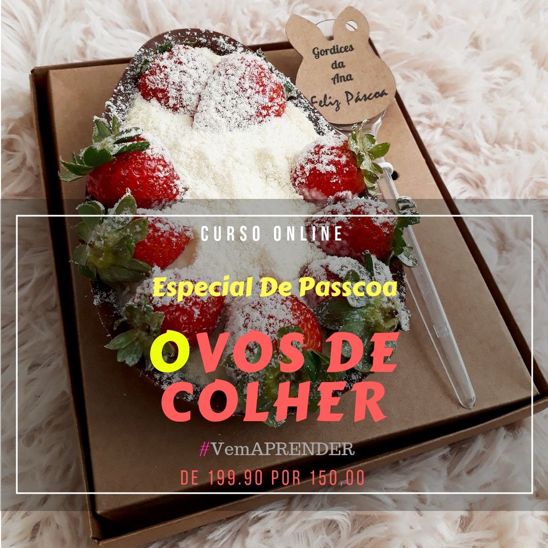 Imagem de Pascoa  Lucrativa -  Curso de Ovos de Colher criado por Ana Garcia Cake Designer  na hotmart