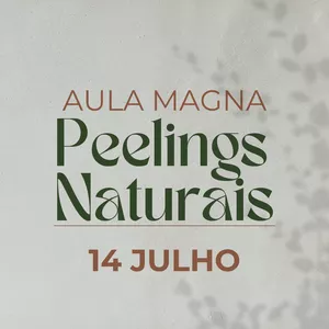 Imagem de capa para o Evento online Aula Magna Peelings Naturais