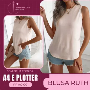 Imagem de capa para o Curso online Blusa Ruth - Molde em PDF