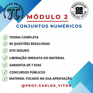 Imagem de capa para o Ebook MATEMÁTICA EM MÓDULOS (MÓDULO 2 - CONJUNTOS NUMÉRICOS)