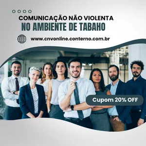 Imagem de capa para o Evento online CNV Comunicação Não Violenta no Ambiente de Trabalho