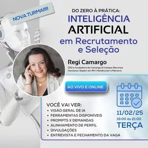 Imagem de capa para o Evento online Do Zero à Prática: Usando Inteligência Artificial em Recrutamento e Seleção