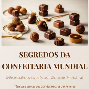 Imagem de capa para o Ebook SEGREDOS DA CONFEITARIA MUNDIAL