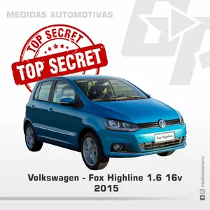 Imagem de capa para o Ebook Top Secret - Medidas de Carro - Volkswagen Fox Highline