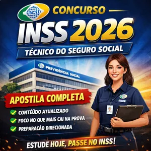 Imagem de capa para o Ebook Apostila - Concurso INSS